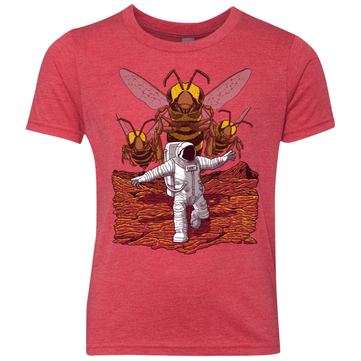 T-Shirts Vintage Red / YXS Killer Bees on Mars Youth Triblend T-Shirt