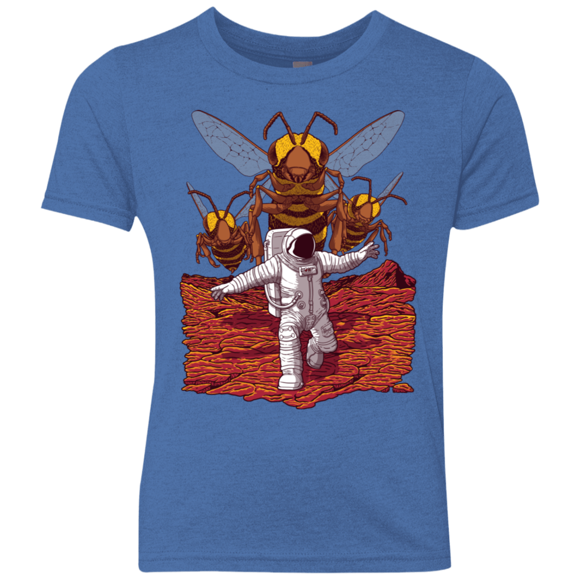 T-Shirts Vintage Royal / YXS Killer Bees on Mars Youth Triblend T-Shirt