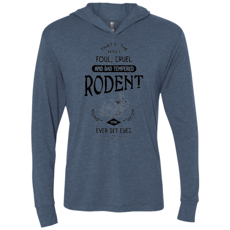 T-Shirts Indigo / X-Small Killer Bunny Triblend Long Sleeve Hoodie Tee