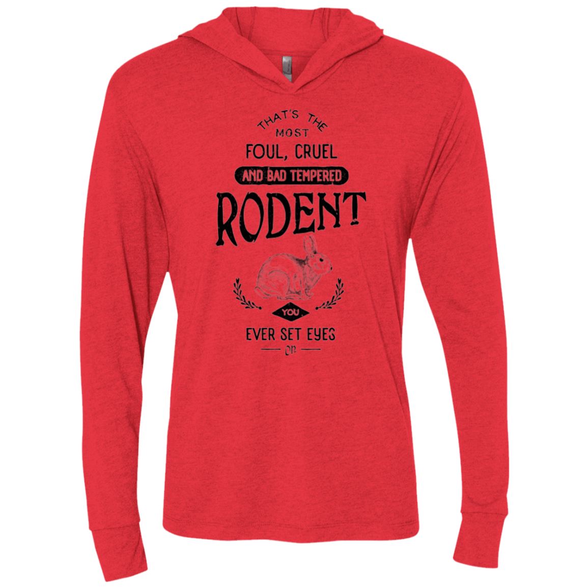 T-Shirts Vintage Red / X-Small Killer Bunny Triblend Long Sleeve Hoodie Tee