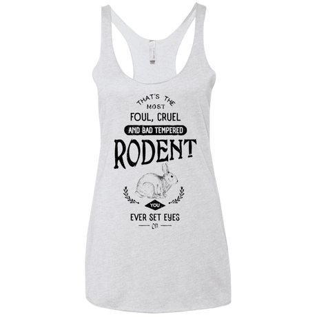T-Shirts Heather White / X-Small Killer Bunny Women's Triblend Racerback Tank