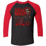 T-Shirts Vintage Black/Vintage Red / X-Small Killer Thriller Men's Triblend 3/4 Sleeve