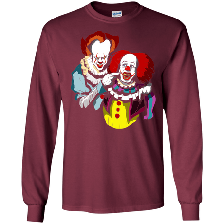 T-Shirts Maroon / S Killing Clown Men's Long Sleeve T-Shirt