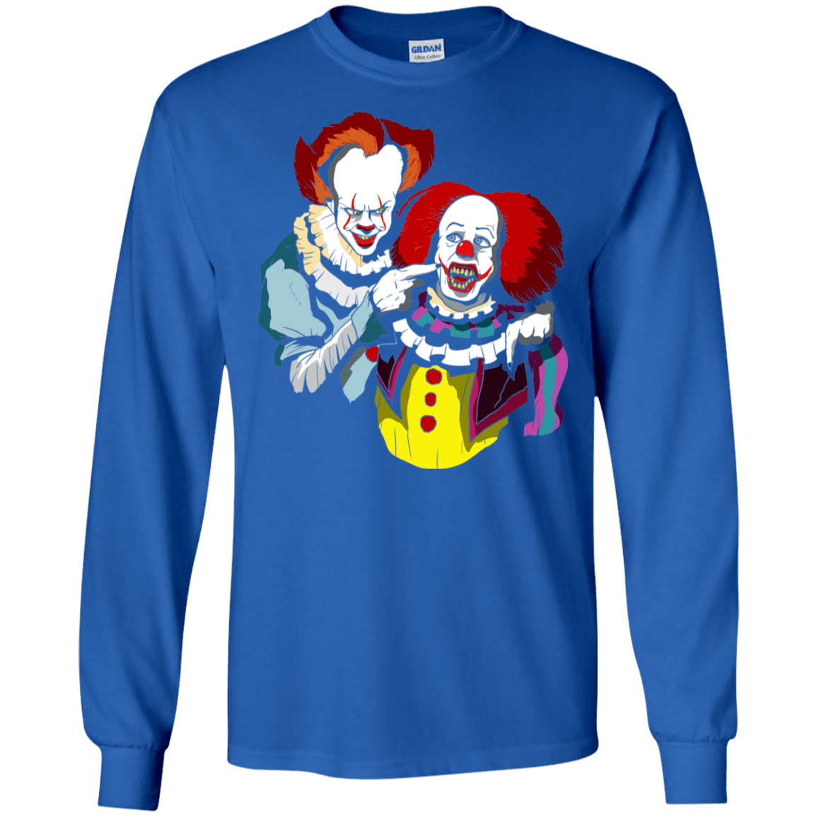 T-Shirts Royal / S Killing Clown Men's Long Sleeve T-Shirt