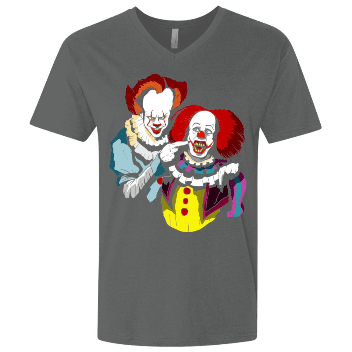 T-Shirts Heavy Metal / X-Small Killing Clown Men's Premium V-Neck