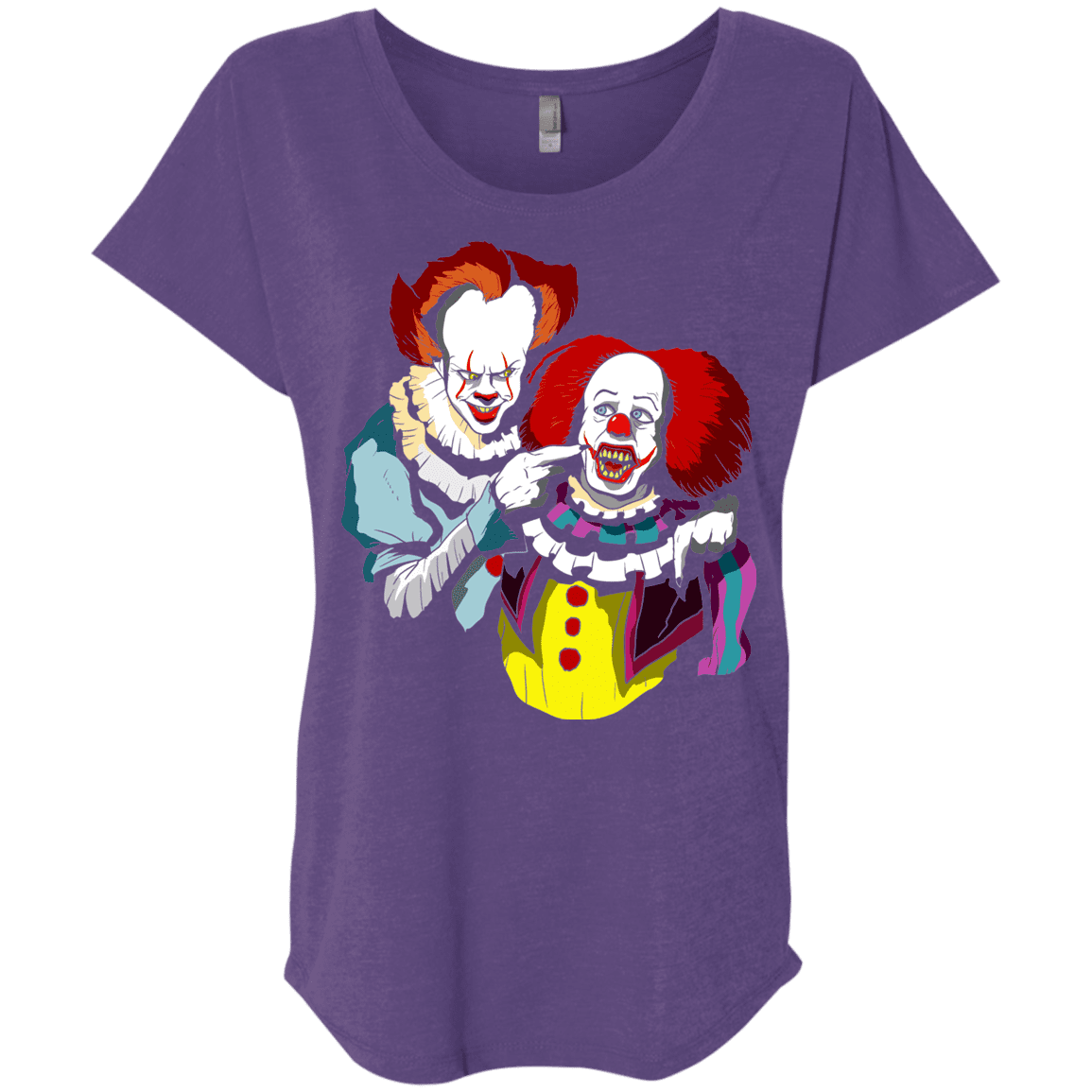 T-Shirts Purple Rush / X-Small Killing Clown Triblend Dolman Sleeve