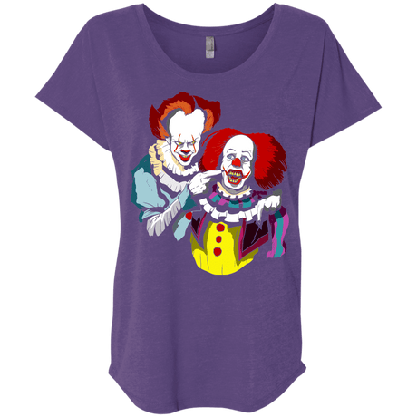 T-Shirts Purple Rush / X-Small Killing Clown Triblend Dolman Sleeve