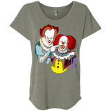 T-Shirts Venetian Grey / X-Small Killing Clown Triblend Dolman Sleeve