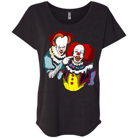 T-Shirts Vintage Black / X-Small Killing Clown Triblend Dolman Sleeve