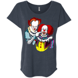 T-Shirts Vintage Navy / X-Small Killing Clown Triblend Dolman Sleeve