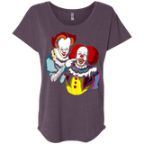 T-Shirts Vintage Purple / X-Small Killing Clown Triblend Dolman Sleeve
