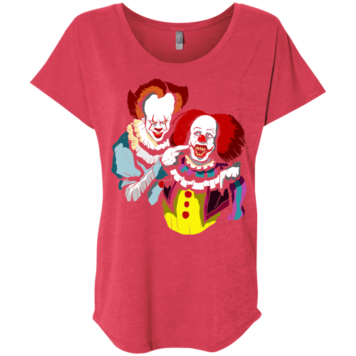 T-Shirts Vintage Red / X-Small Killing Clown Triblend Dolman Sleeve