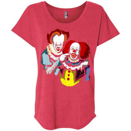T-Shirts Vintage Red / X-Small Killing Clown Triblend Dolman Sleeve