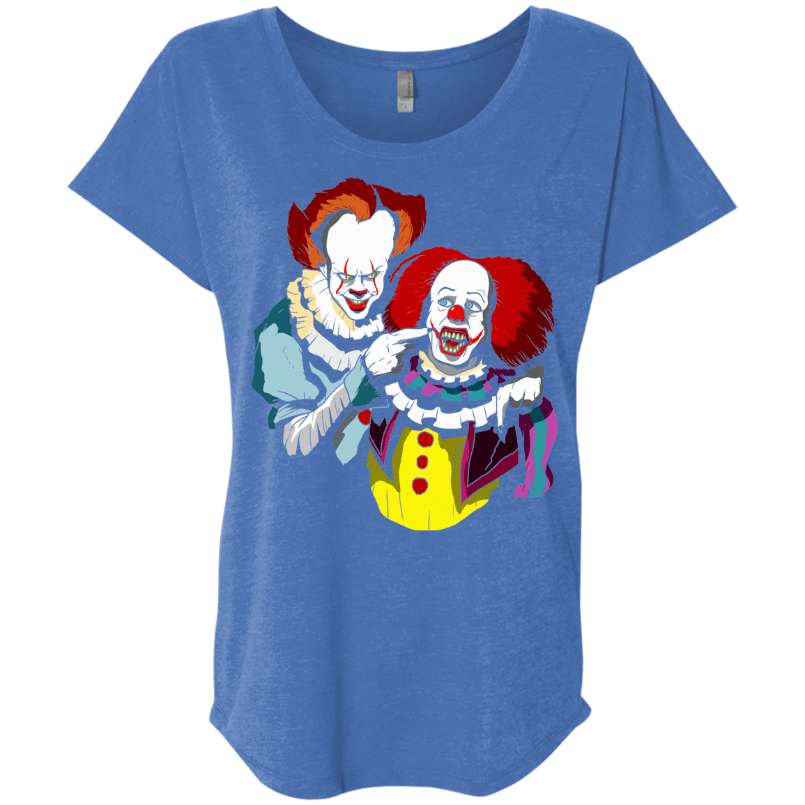 T-Shirts Vintage Royal / X-Small Killing Clown Triblend Dolman Sleeve