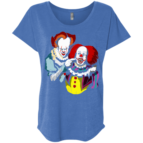 T-Shirts Vintage Royal / X-Small Killing Clown Triblend Dolman Sleeve