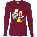 T-Shirts Cardinal / S Killing Clown Women's Long Sleeve T-Shirt