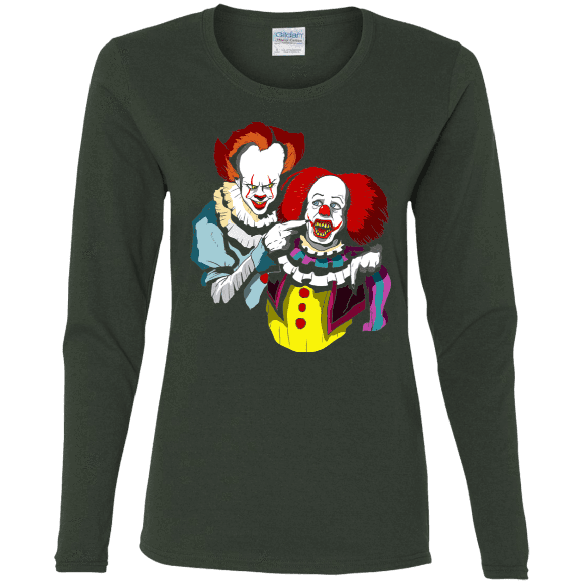 T-Shirts Forest / S Killing Clown Women's Long Sleeve T-Shirt