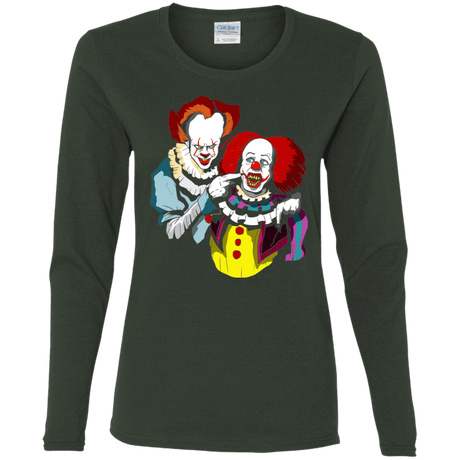 T-Shirts Forest / S Killing Clown Women's Long Sleeve T-Shirt