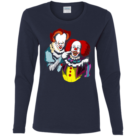 T-Shirts Navy / S Killing Clown Women's Long Sleeve T-Shirt