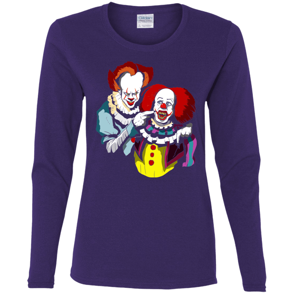 T-Shirts Purple / S Killing Clown Women's Long Sleeve T-Shirt