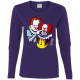 T-Shirts Purple / S Killing Clown Women's Long Sleeve T-Shirt