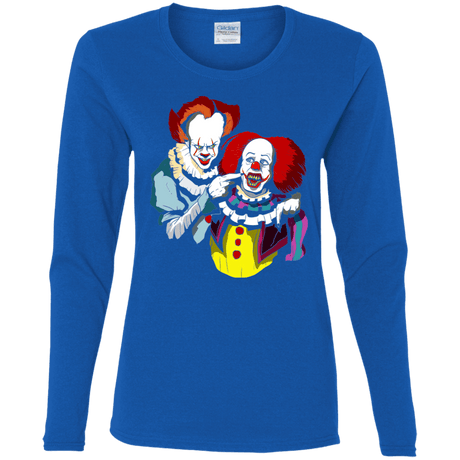 T-Shirts Royal / S Killing Clown Women's Long Sleeve T-Shirt