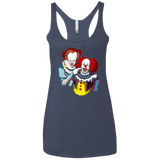 T-Shirts Vintage Navy / X-Small Killing Clown Women's Triblend Racerback Tank