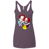 T-Shirts Vintage Purple / X-Small Killing Clown Women's Triblend Racerback Tank