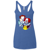 T-Shirts Vintage Royal / X-Small Killing Clown Women's Triblend Racerback Tank