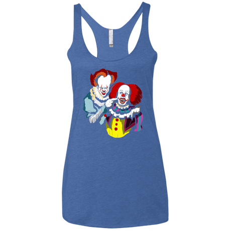 T-Shirts Vintage Royal / X-Small Killing Clown Women's Triblend Racerback Tank
