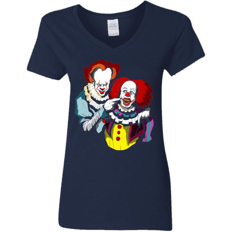 T-Shirts Navy / S Killing Clown Women's V-Neck T-Shirt