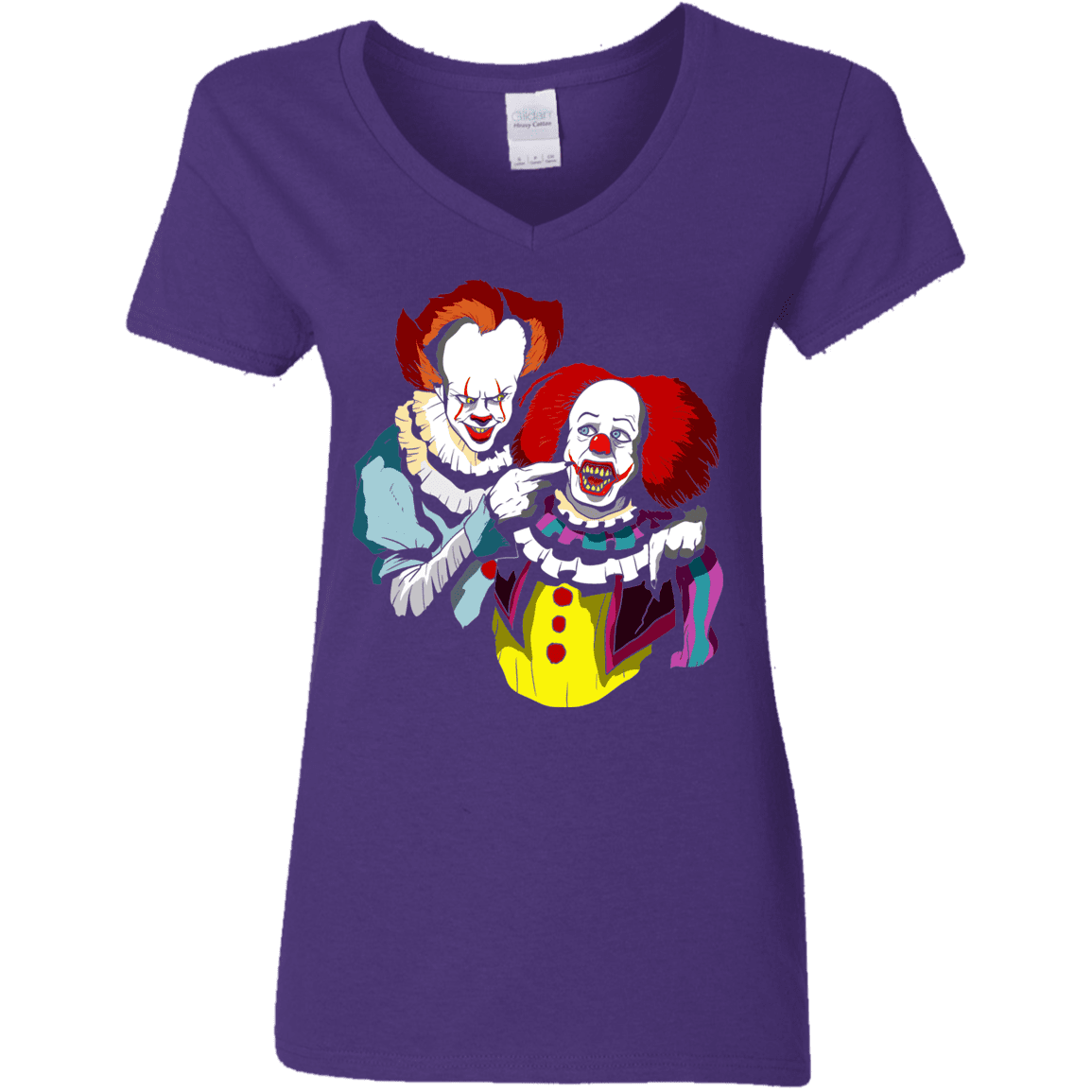 T-Shirts Purple / S Killing Clown Women's V-Neck T-Shirt