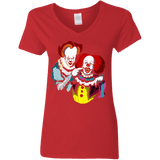 T-Shirts Red / S Killing Clown Women's V-Neck T-Shirt