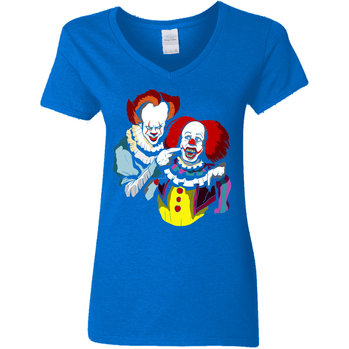 T-Shirts Royal / S Killing Clown Women's V-Neck T-Shirt