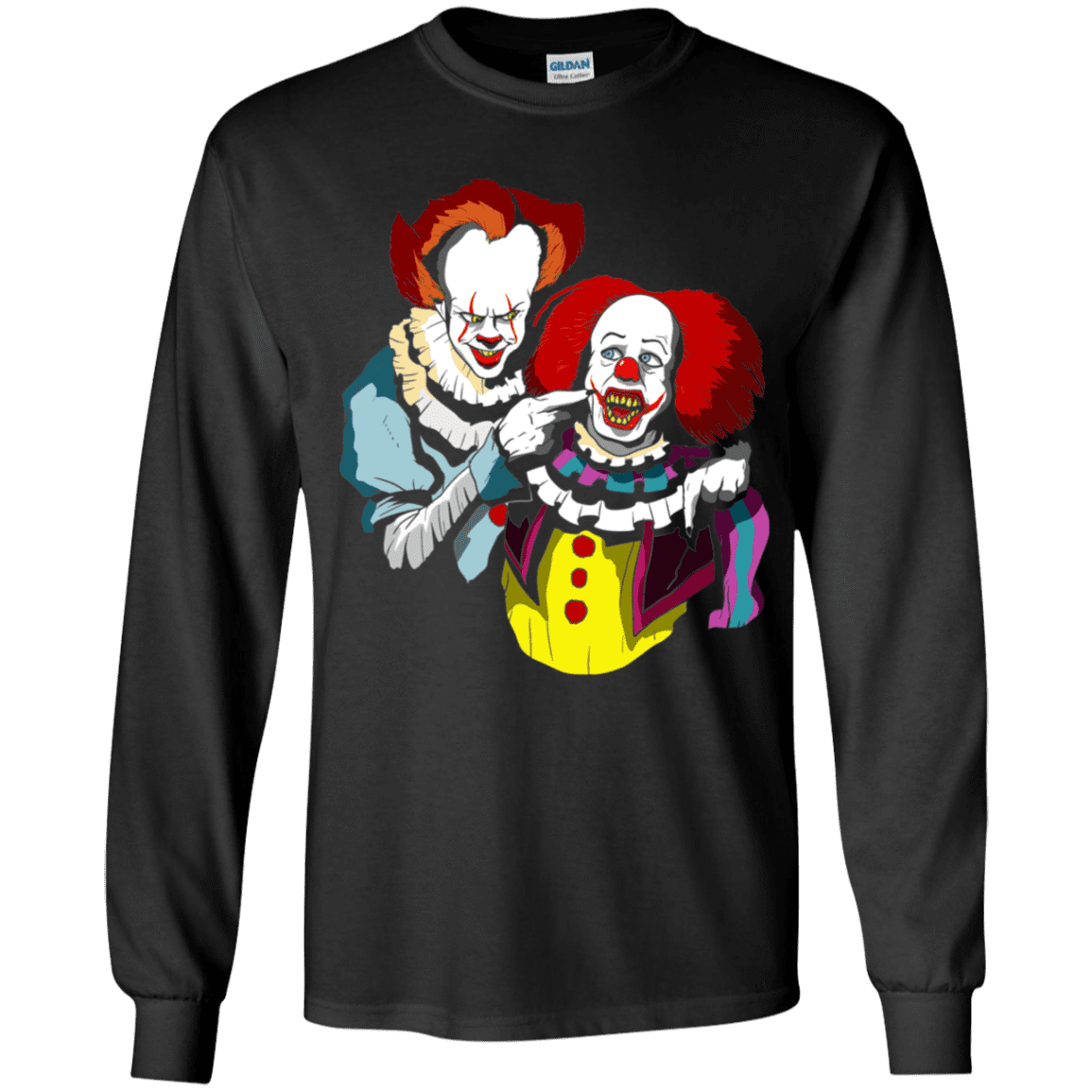 T-Shirts Black / YS Killing Clown Youth Long Sleeve T-Shirt