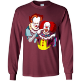 T-Shirts Maroon / YS Killing Clown Youth Long Sleeve T-Shirt