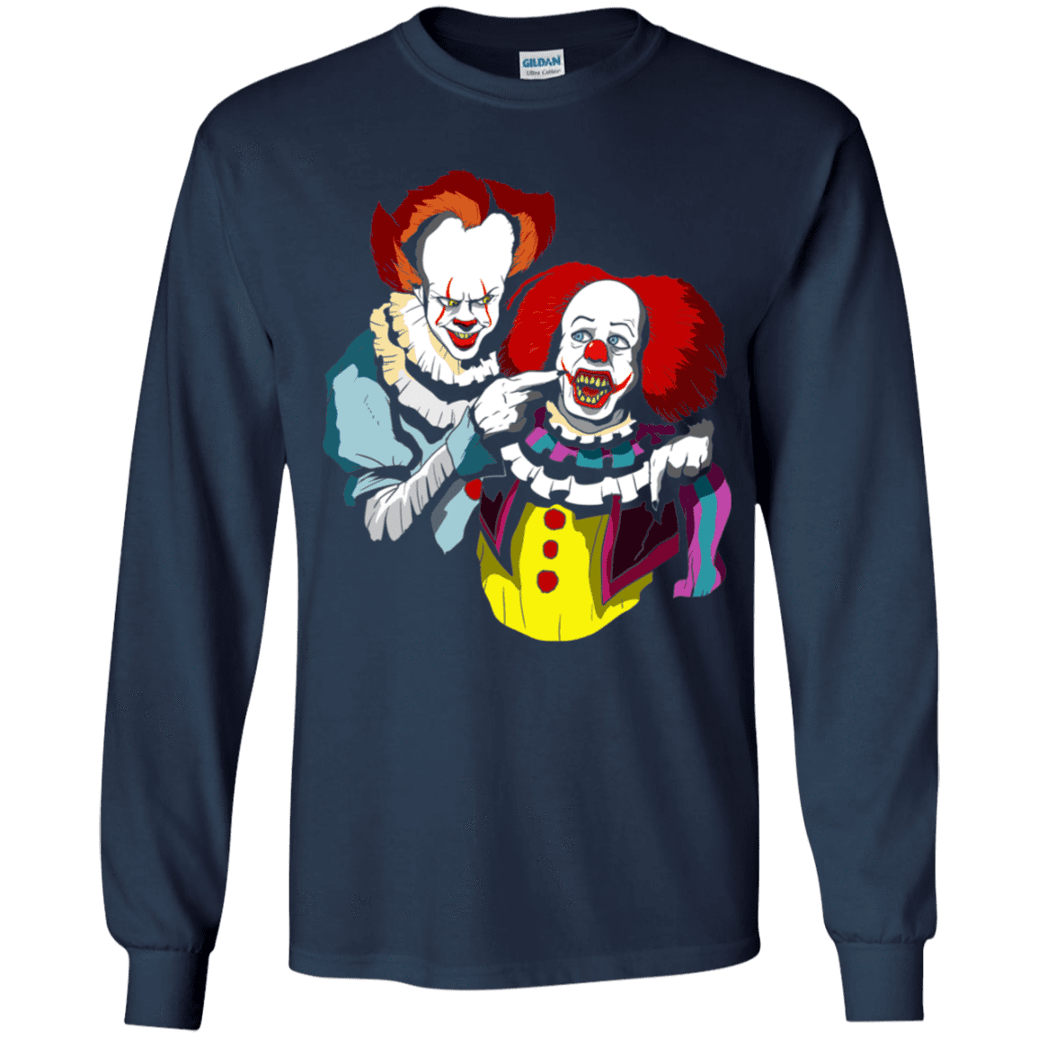 T-Shirts Navy / YS Killing Clown Youth Long Sleeve T-Shirt