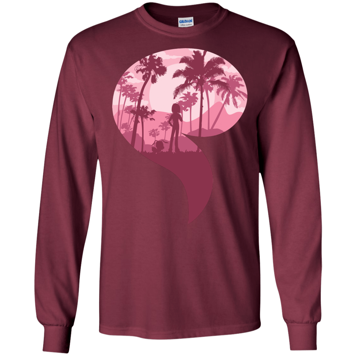 T-Shirts Maroon / S Kindness Men's Long Sleeve T-Shirt