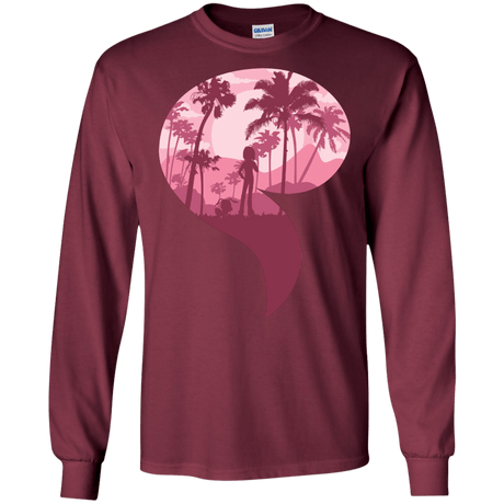 T-Shirts Maroon / S Kindness Men's Long Sleeve T-Shirt