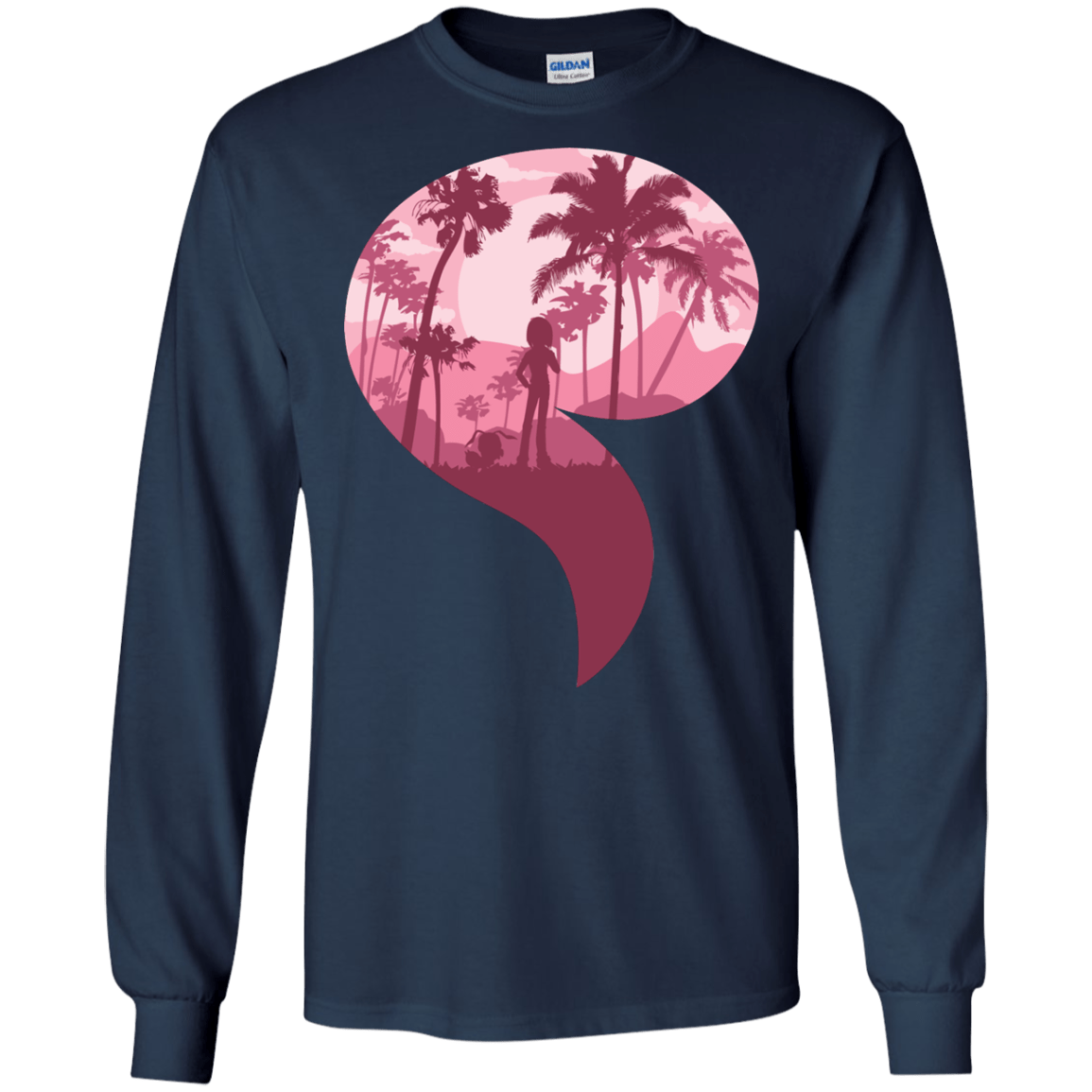 T-Shirts Navy / S Kindness Men's Long Sleeve T-Shirt