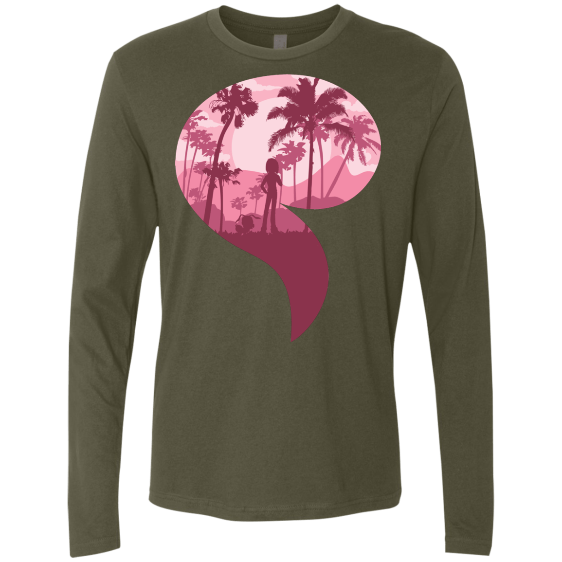 T-Shirts Military Green / S Kindness Men's Premium Long Sleeve