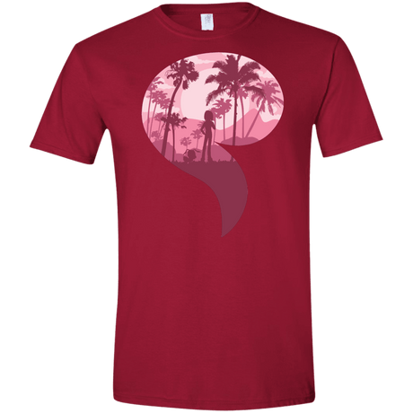 T-Shirts Cardinal Red / S Kindness Men's Semi-Fitted Softstyle