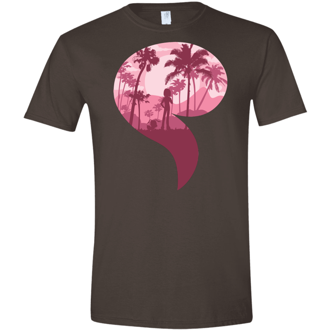 T-Shirts Dark Chocolate / S Kindness Men's Semi-Fitted Softstyle