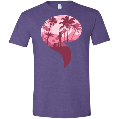 T-Shirts Heather Purple / S Kindness Men's Semi-Fitted Softstyle