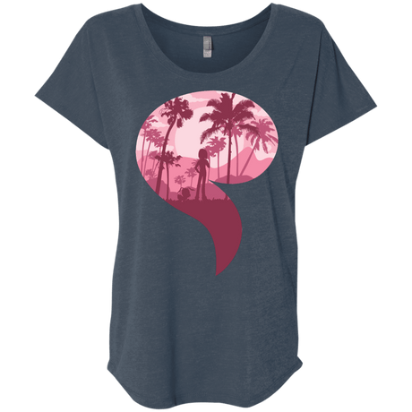 T-Shirts Indigo / X-Small Kindness Triblend Dolman Sleeve