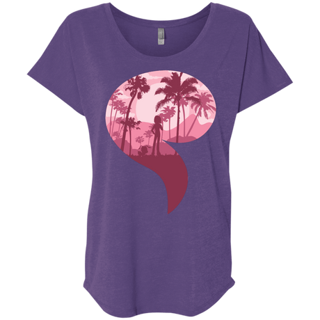 T-Shirts Purple Rush / X-Small Kindness Triblend Dolman Sleeve