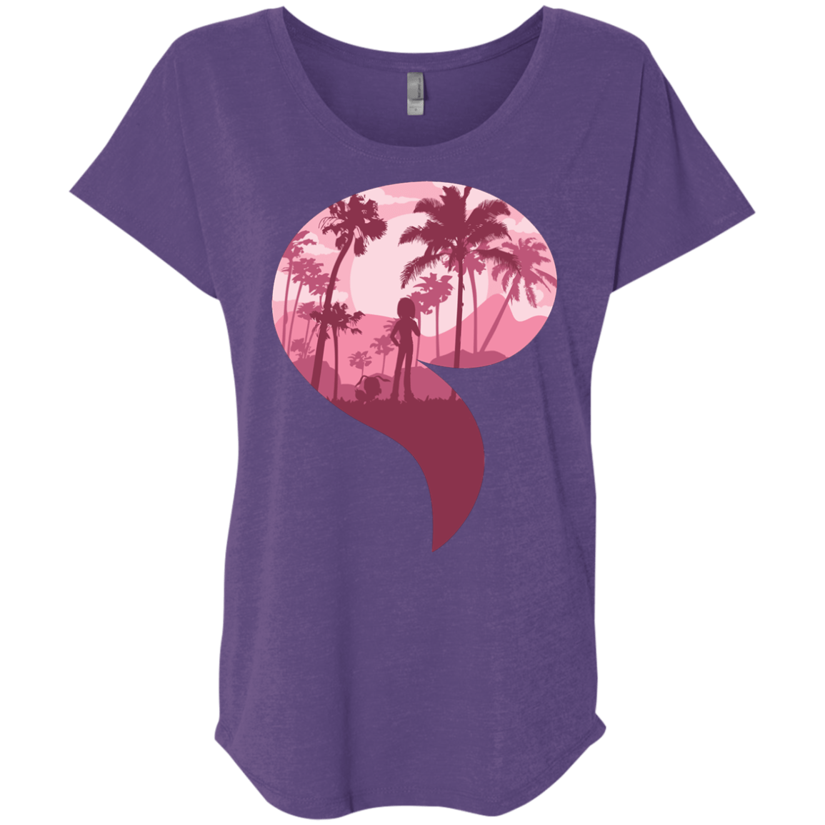 T-Shirts Purple Rush / X-Small Kindness Triblend Dolman Sleeve