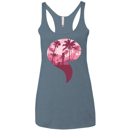 T-Shirts Indigo / X-Small Kindness Women's Triblend Racerback Tank