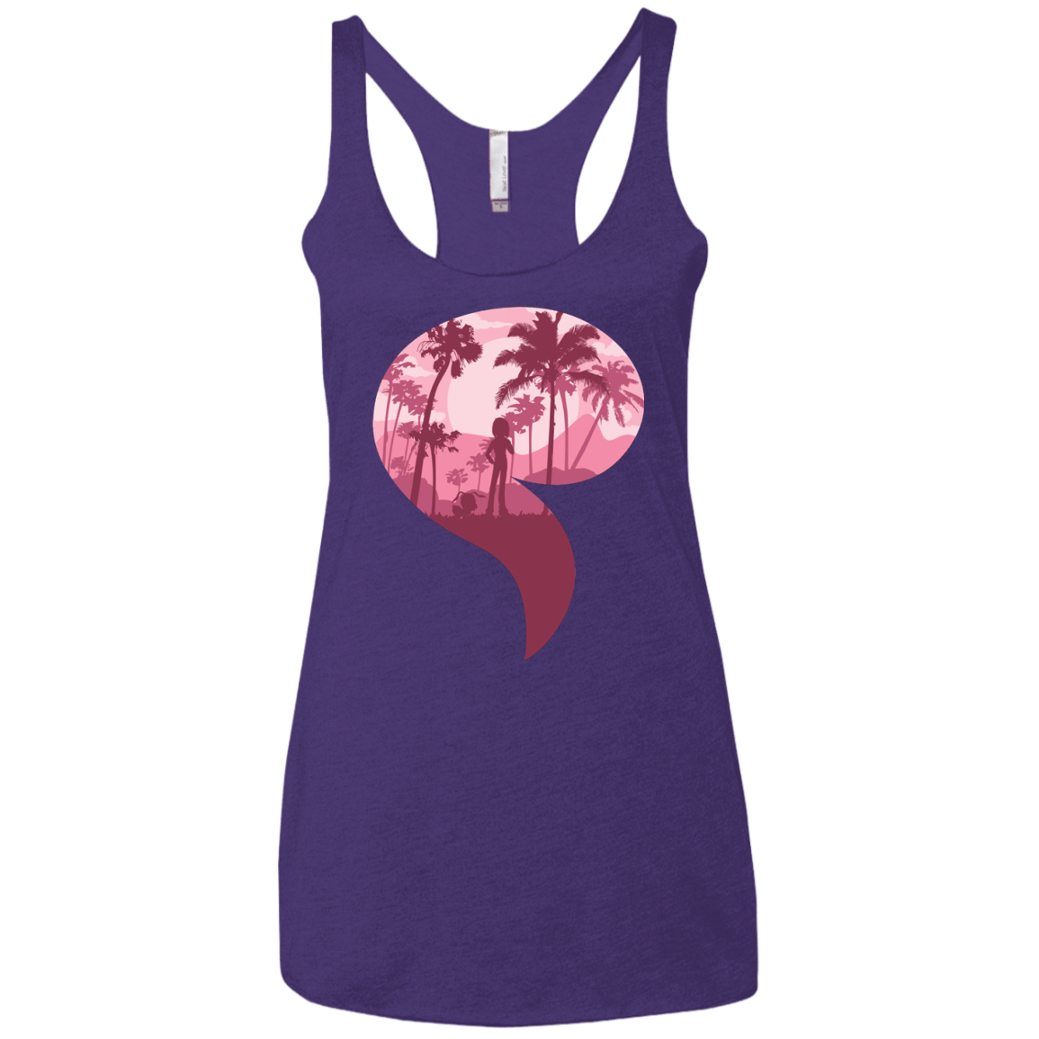 T-Shirts Purple Rush / X-Small Kindness Women's Triblend Racerback Tank