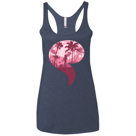T-Shirts Vintage Navy / X-Small Kindness Women's Triblend Racerback Tank